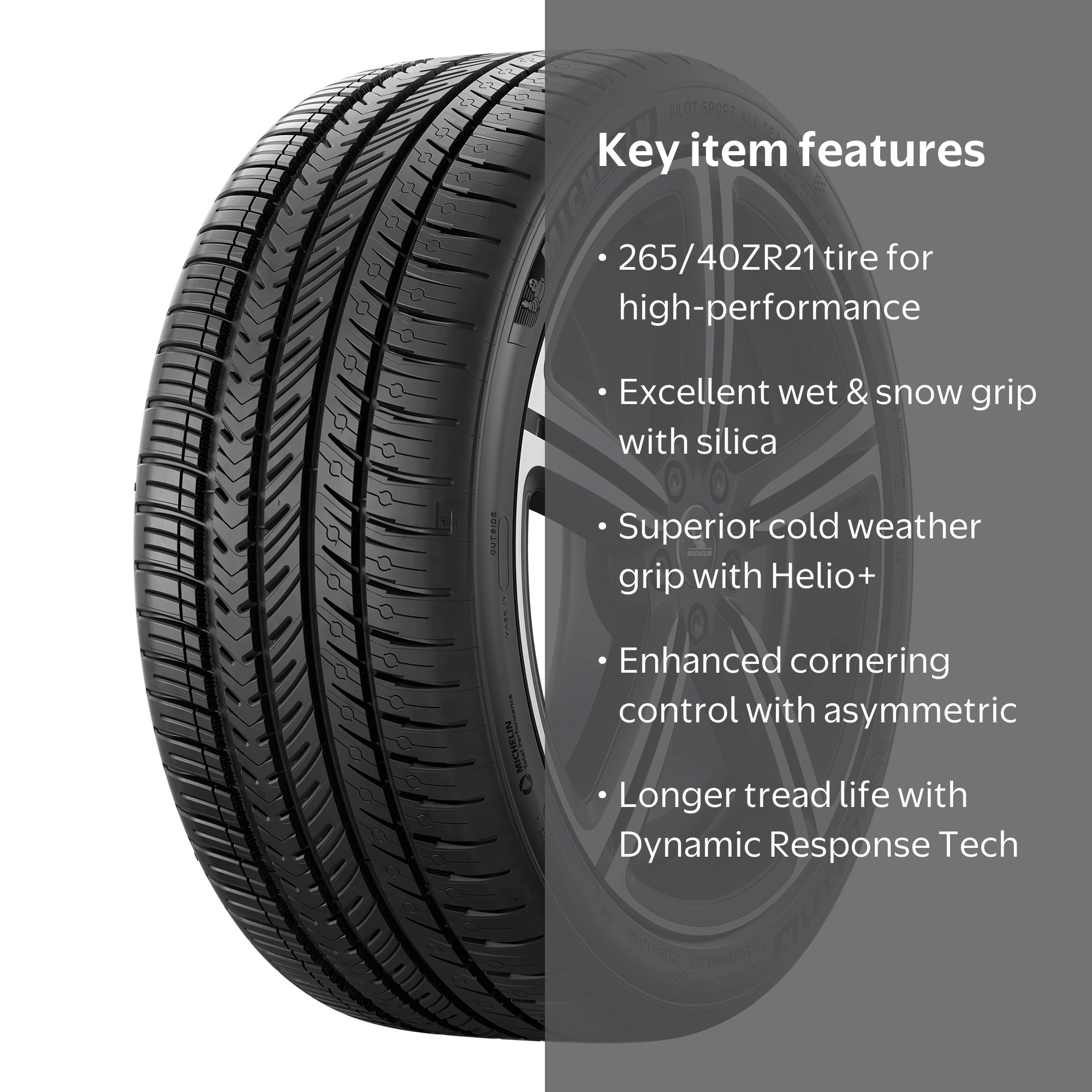 Michelin Pilot Sport All Season 4 All Season 265/40ZR21 105Y XL