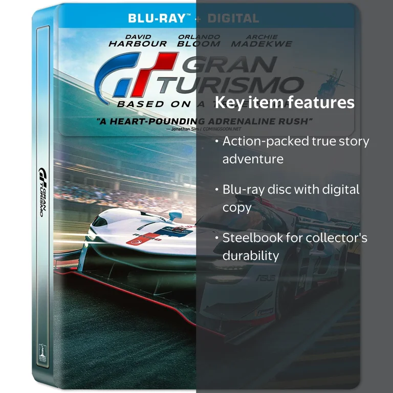 Gran Turismo (Steelbook) (Walmart Exclusive) (Blu-Ray + Digital
