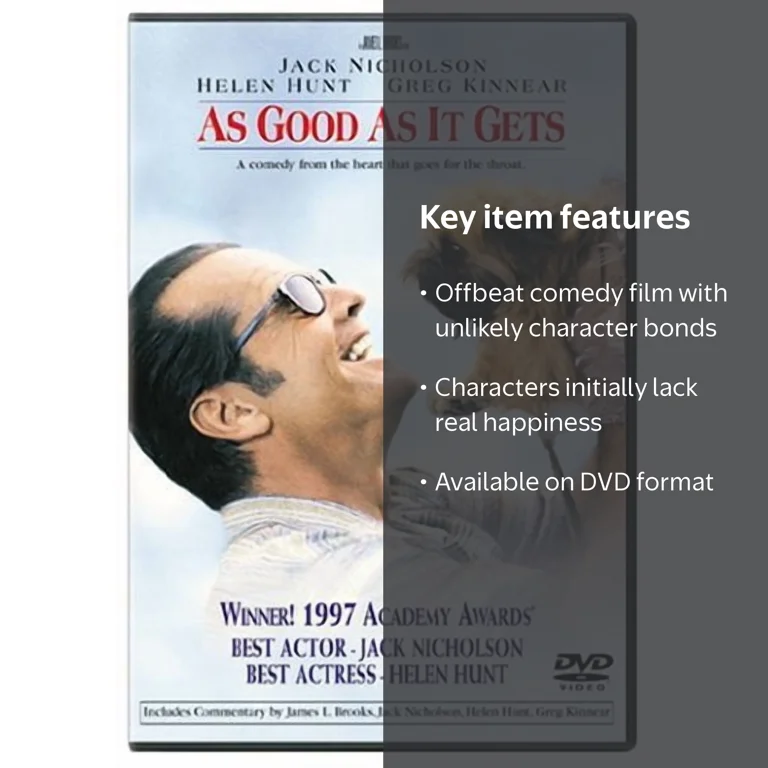 Sony Pictures Entertainment, DVD, As Good As It Gets, R Comedy