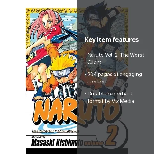 Naruto, Vol. 2: The Worst Client, Book 2, (Paperback) - Walmart.com