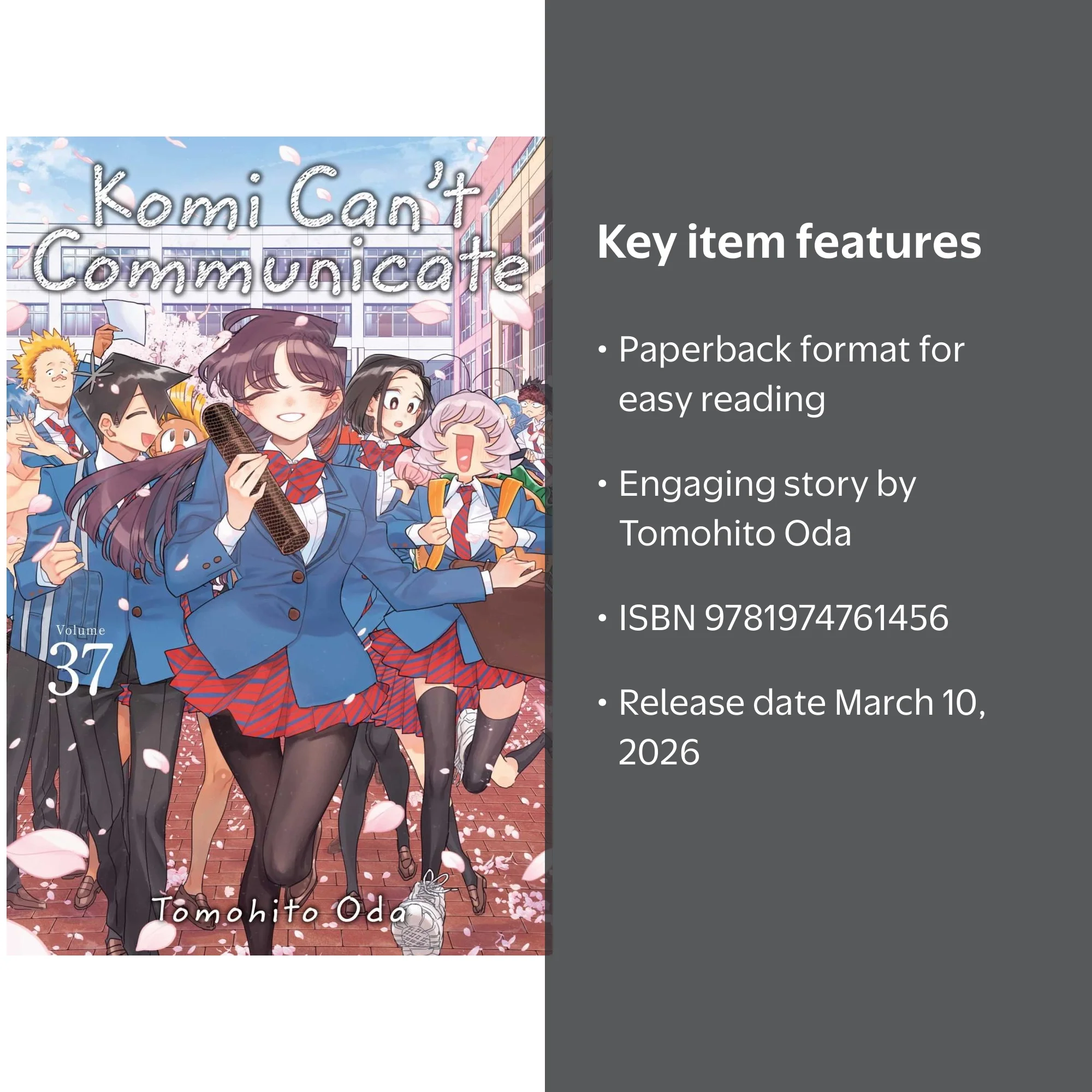 Komi Can't Communicate, Vol. 37, Paperback, ISBN 9781974761456