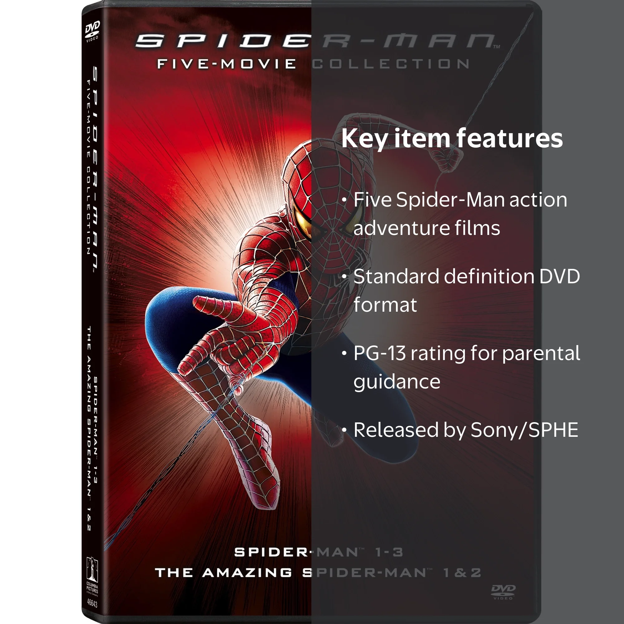 ザ・スパイダース MOVIE COLLECTION DVD 5枚組 Sony Pictures Spider-Man Movies Multi-Pack: Five-Movie Collection