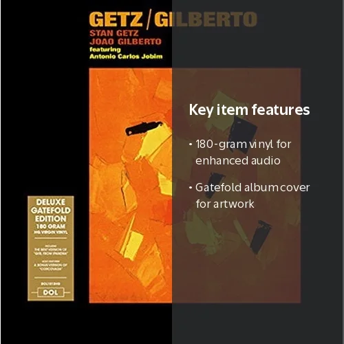 Getz, Gilberto Jazz Album - Gatefold 180g Vinyl by Dol - Walmart.com