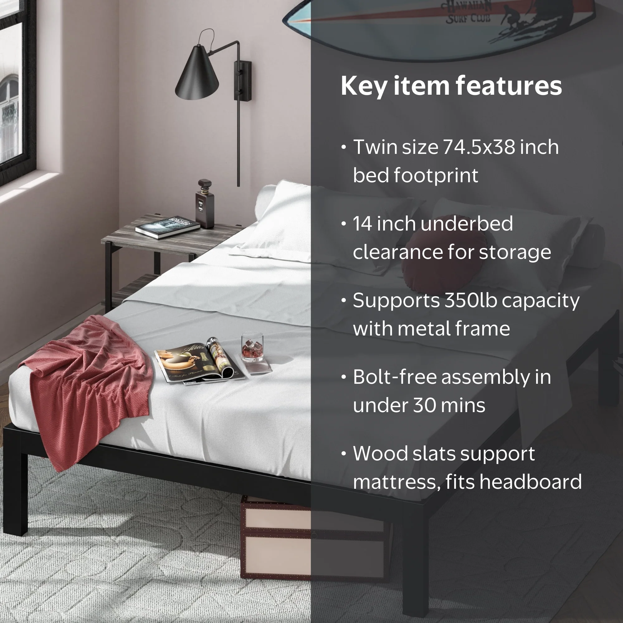 Free Shipping! Zinus Lorrick 14