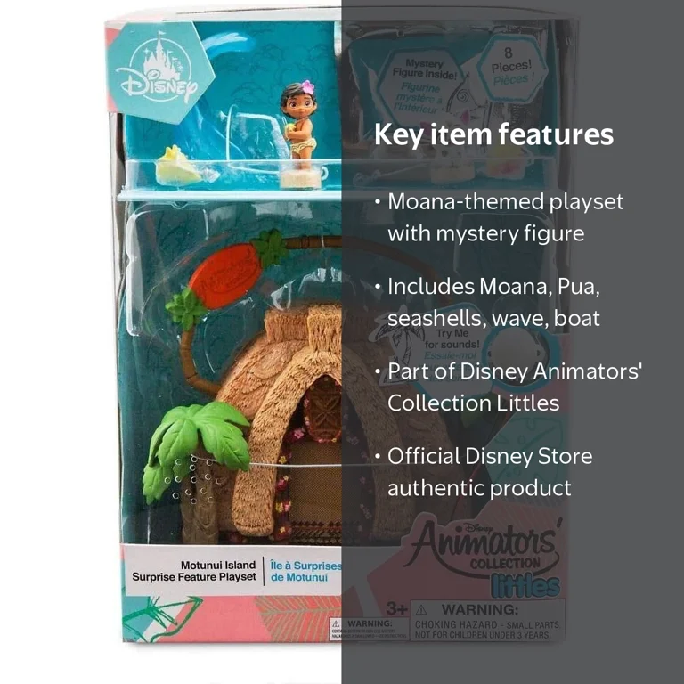Disney Store Animators' Collection Littles Moana Motunui Island