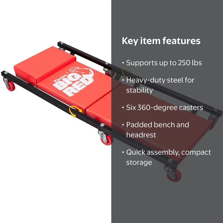 Torin Big Red DAR7565B Rolling Garage/Shop Creeper - Walmart.com