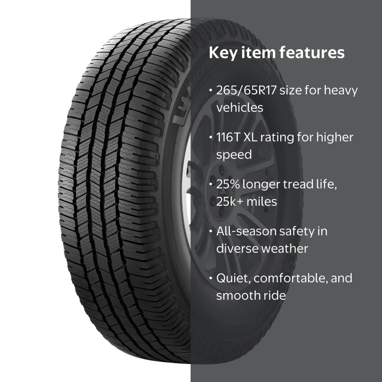 Free Shipping! Michelin Defender LTX MS2 265/65R17 116T XL Tire