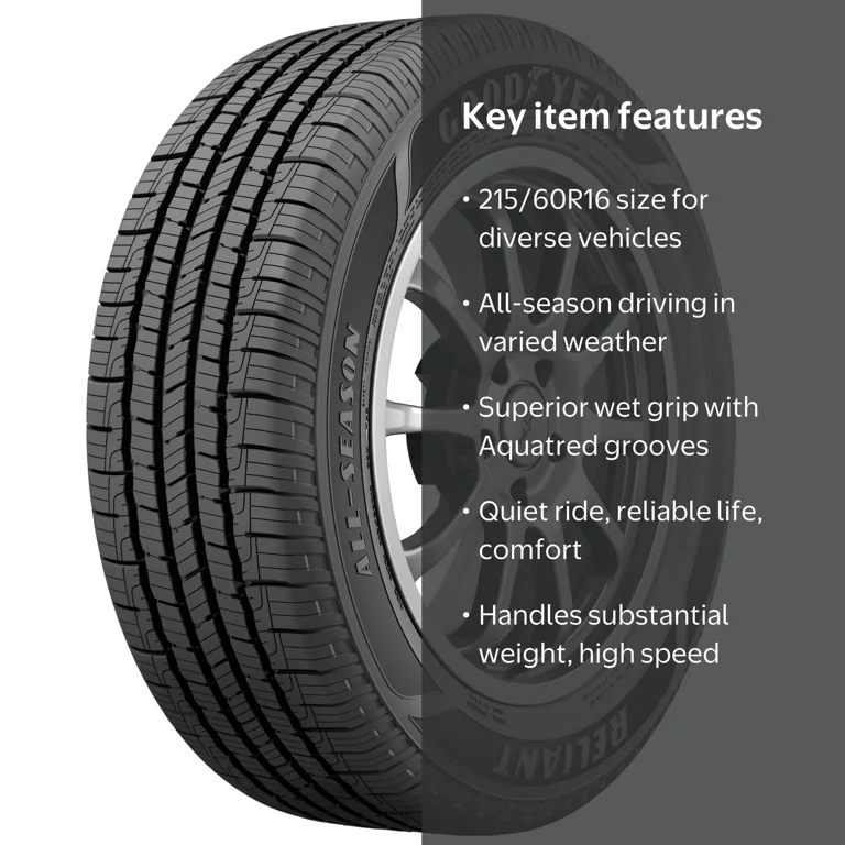 GOODYEAR 冬用タイヤ 215/60R16 Goodyear Reliant All-Season 215/60R16 95V All-Season Tire