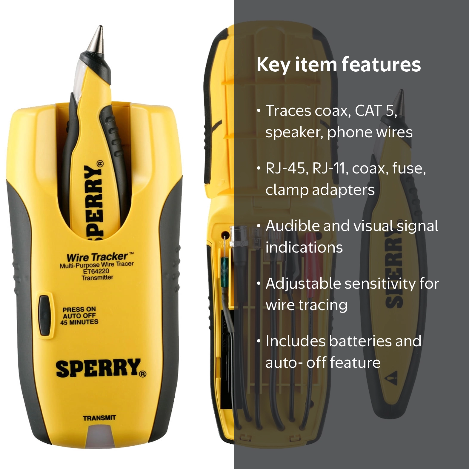 Sperry Instruments ET64220 Lan WireTracker Tone and Probe Wire