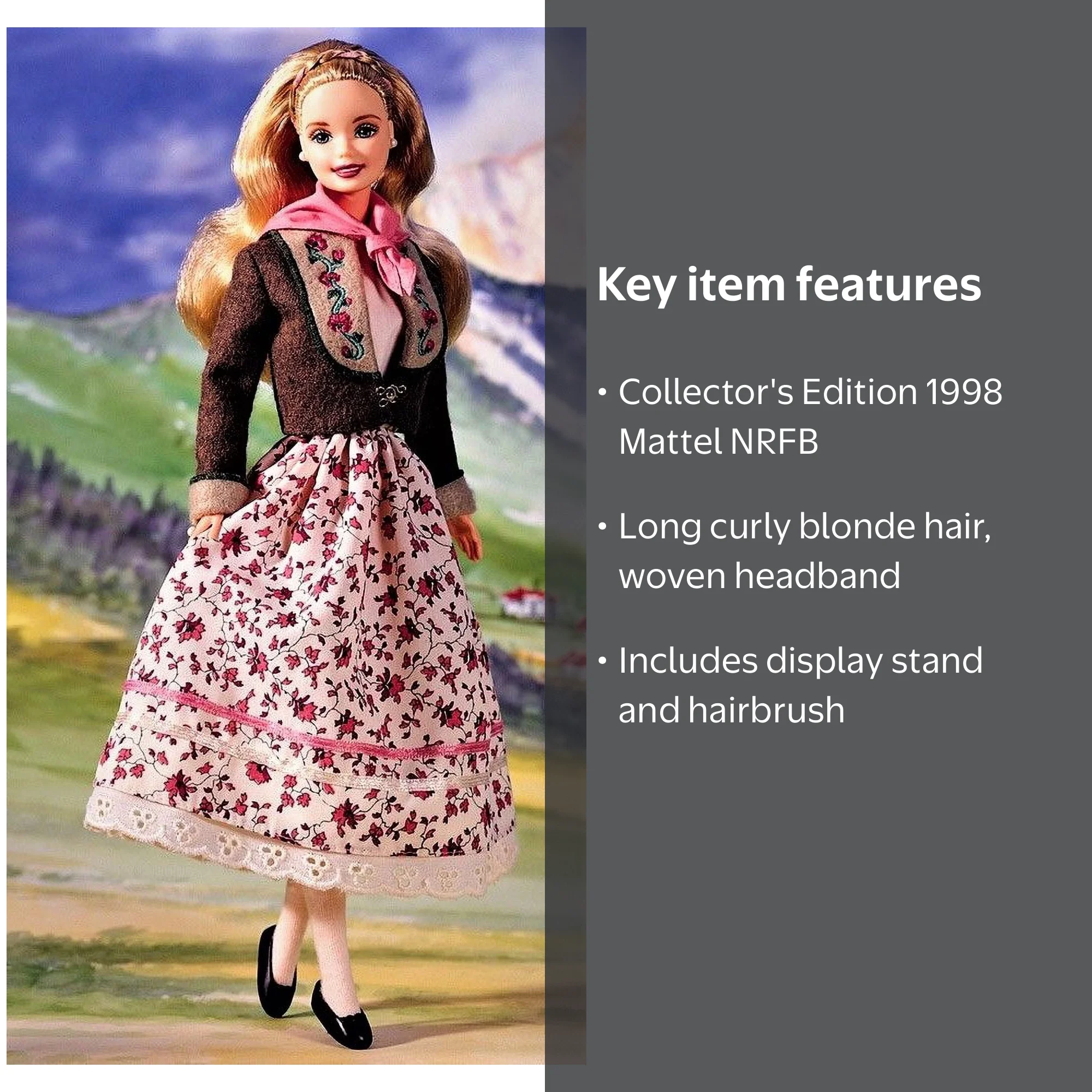 Austrian Barbie Dolls of the World Collector Edition 1998 Mattel