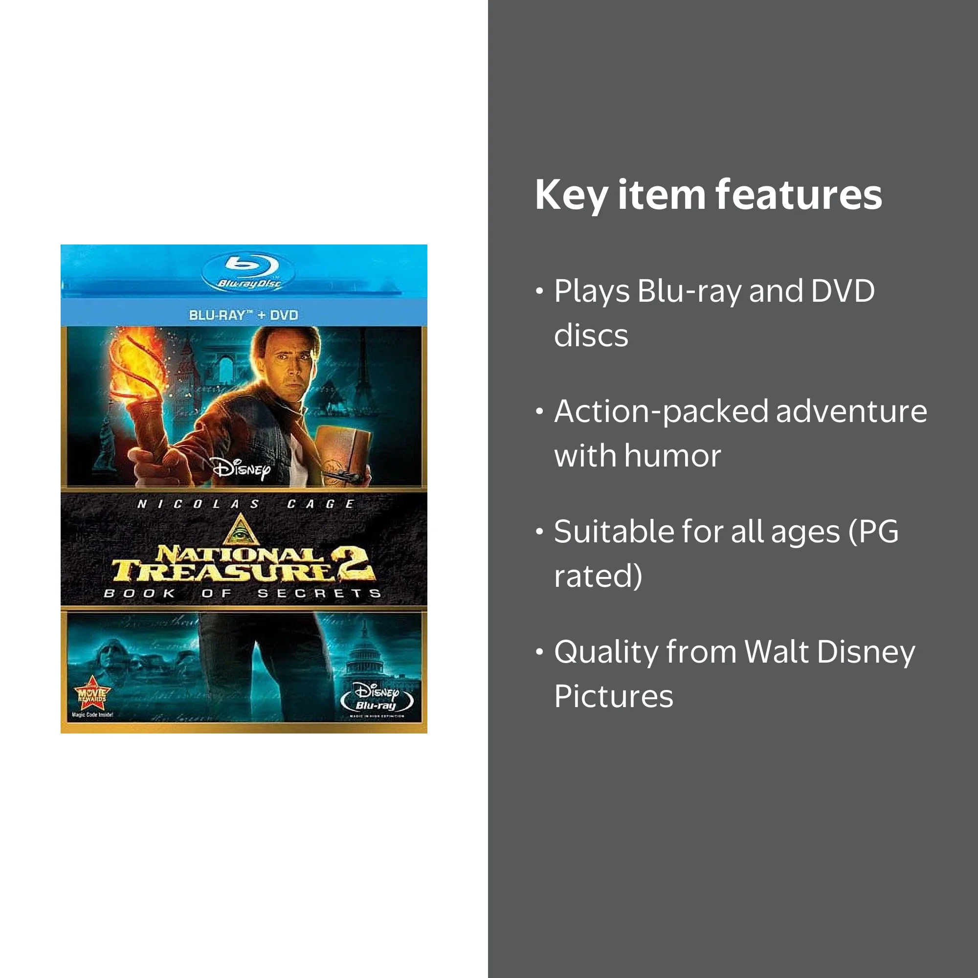 Disney's National Treasure 2: Book of Secrets - Family HD Blu-ray Disney's National Treasure 2: Book of Secrets - Family HD Blu-ray