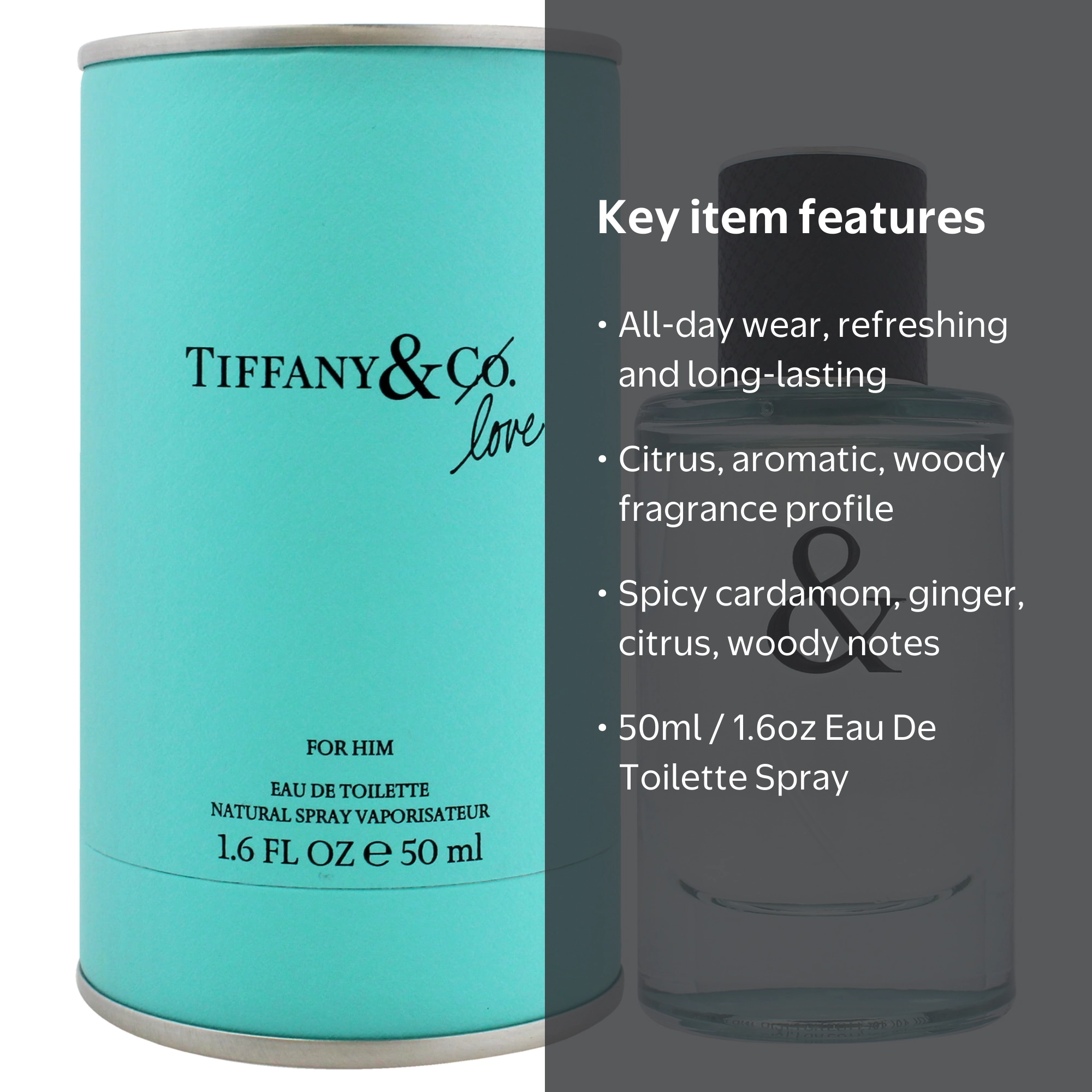 Tiffany & Co. Tiffany & Love Eau de Toilette Men 1.6 Oz - Walmart.com