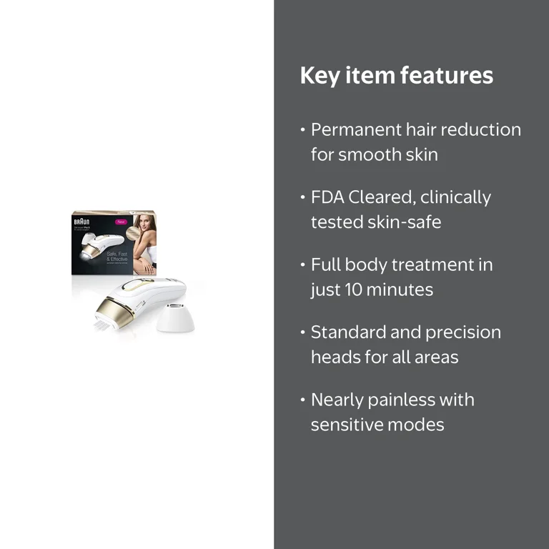 Braun SILK-EXPERT PRO 5 Intense IPL Hair Removal for Face and Body