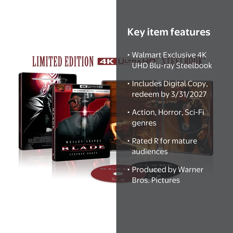 Blade (Walmart Exclusive) (Steelbook) (4K Ultra HD + Blu-ray +