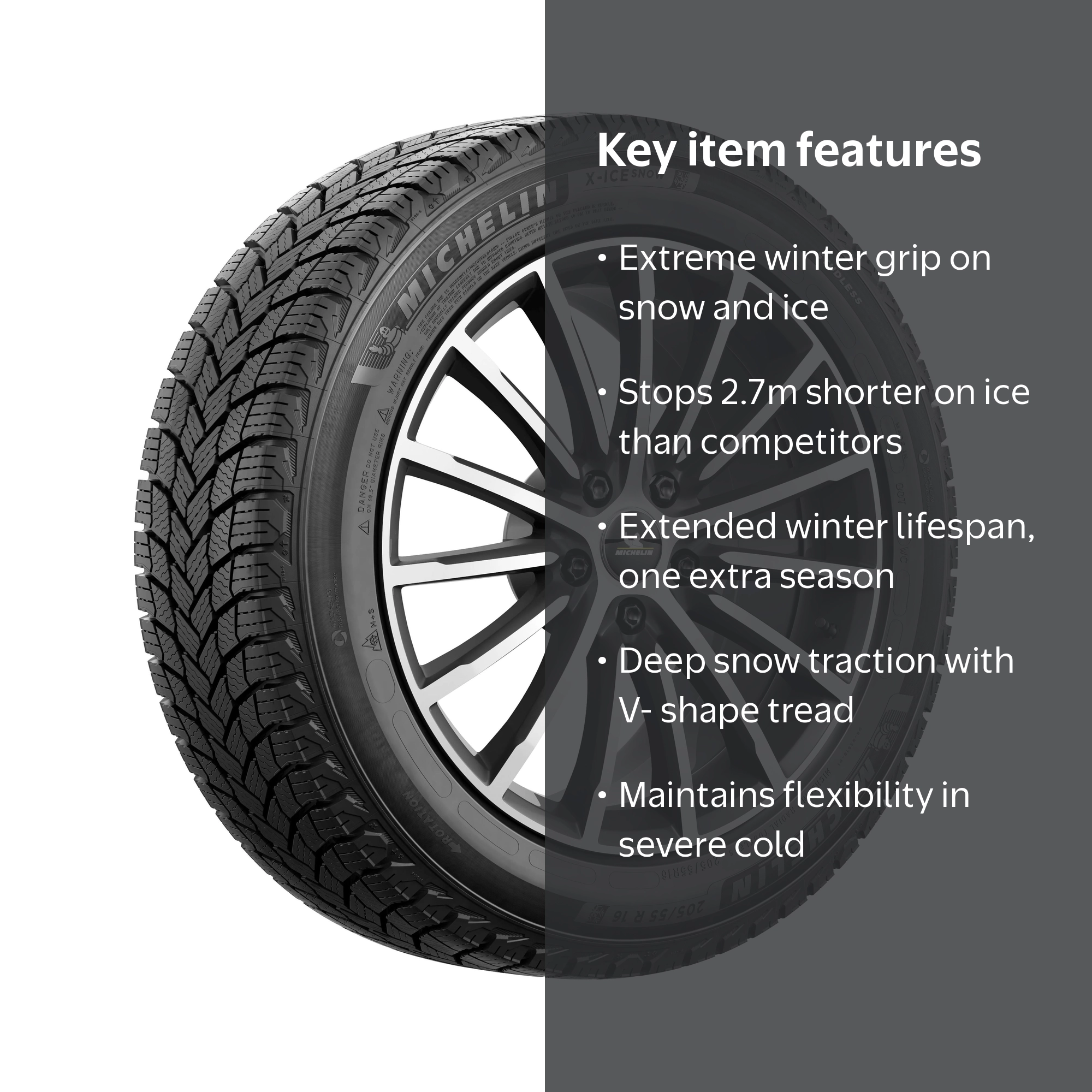 Michelin X-Ice Snow Winter 225/40R18 92H XL Passenger Tire