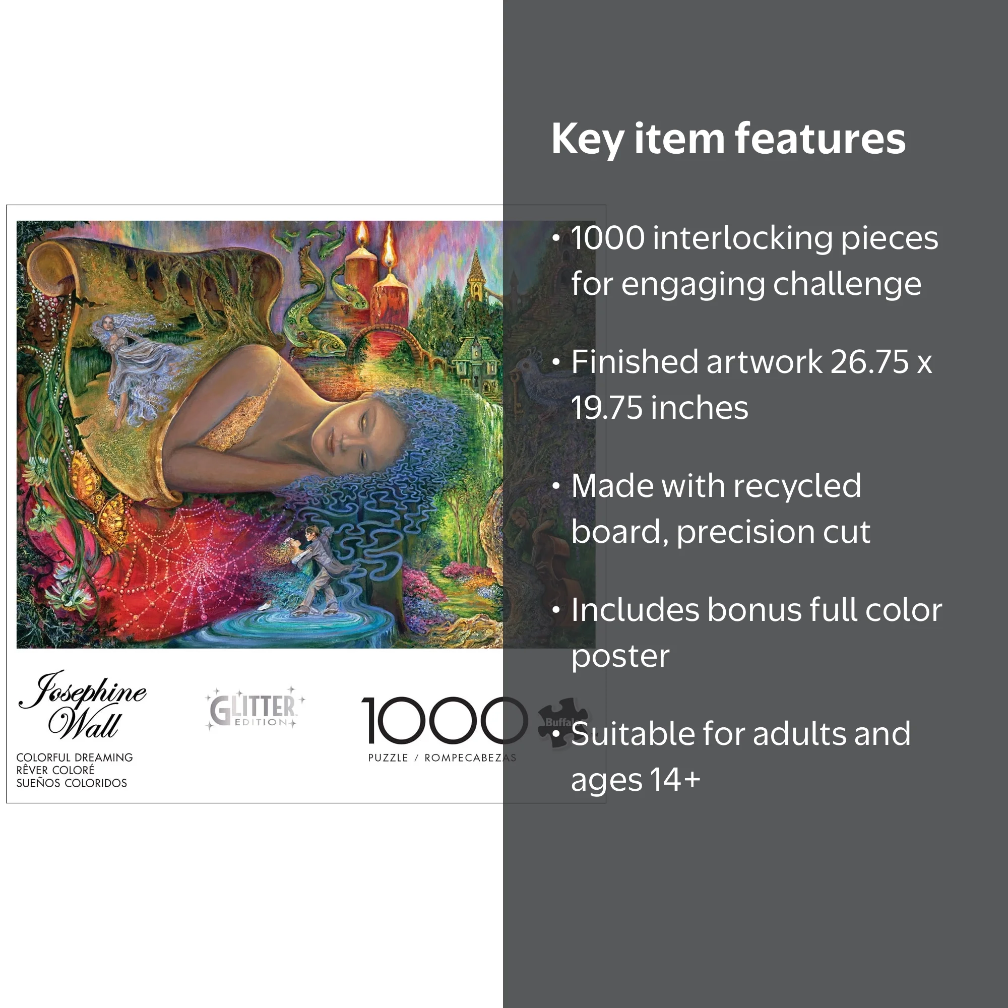 ジョセフィンウォール　ジグソーパズル Buffalo Games Josephine Wall Colorful Dreaming 1000-Piece