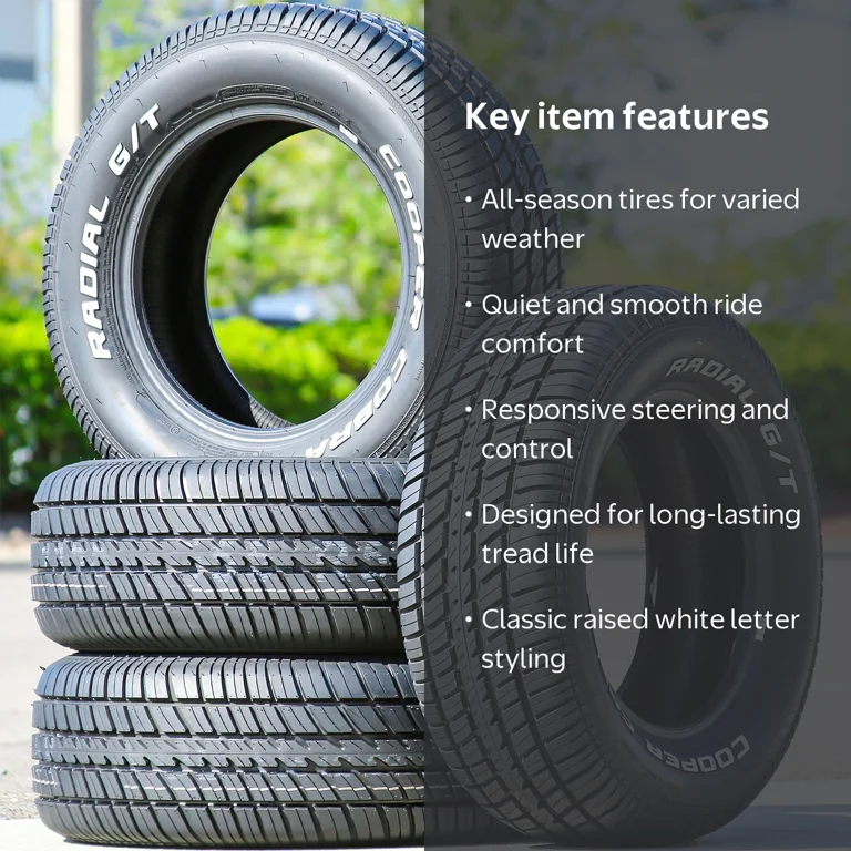 Set of 4 Cooper Cobra Radial GT 245/60R15 All Season Tires for