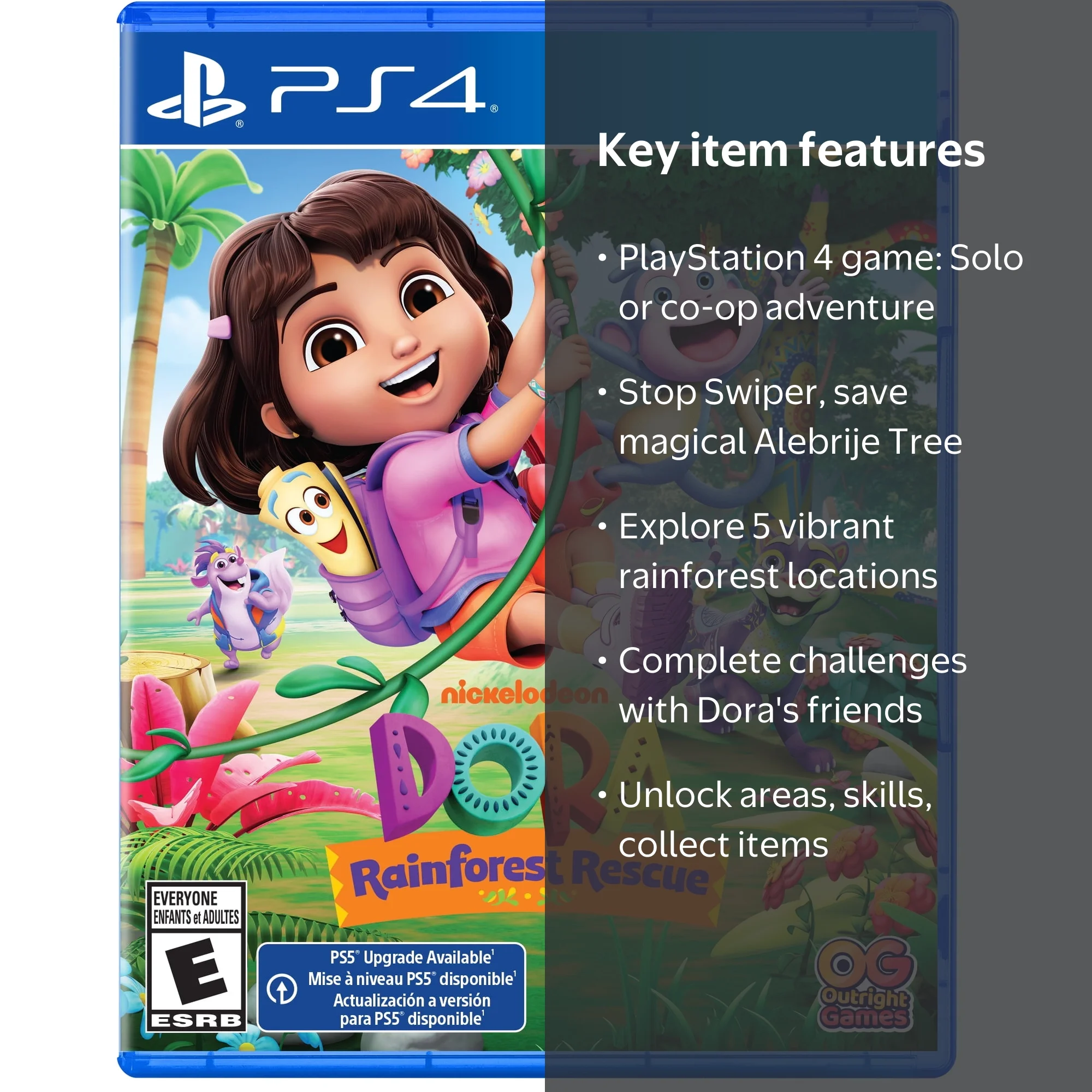 PlayStation4 - dora Dora: Rainforest Rescue, PlayStation 4 - Walmart.com