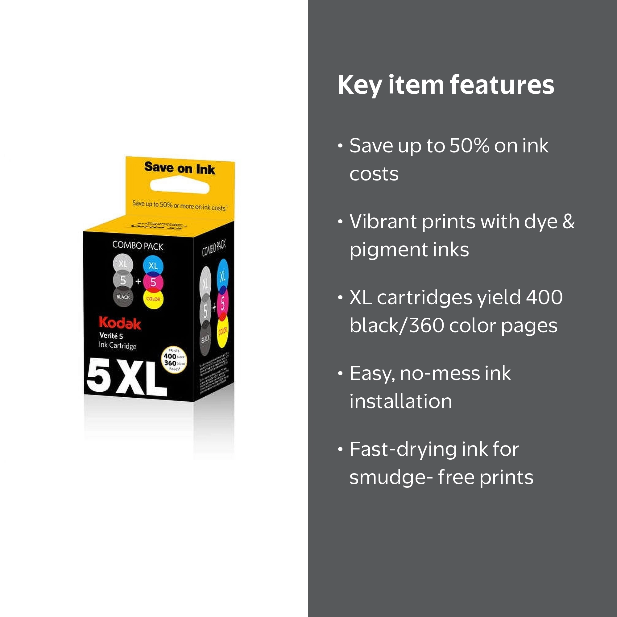Kodak Verite 5 XL Combo Printer Ink Cartridge - Walmart.com
