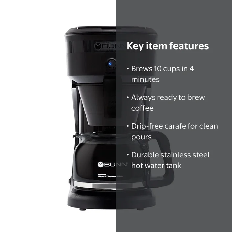 How to drain a Bunn coffee maker before storage