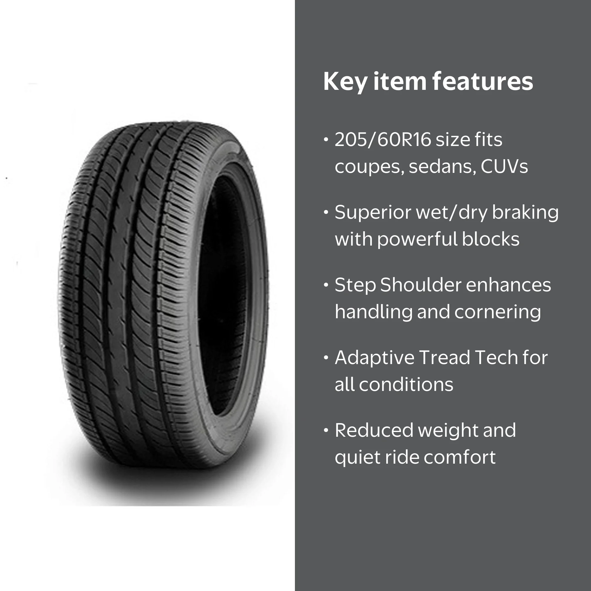 Waterfall Eco Dynamic All Season 205/60R16 92V Passenger Tire