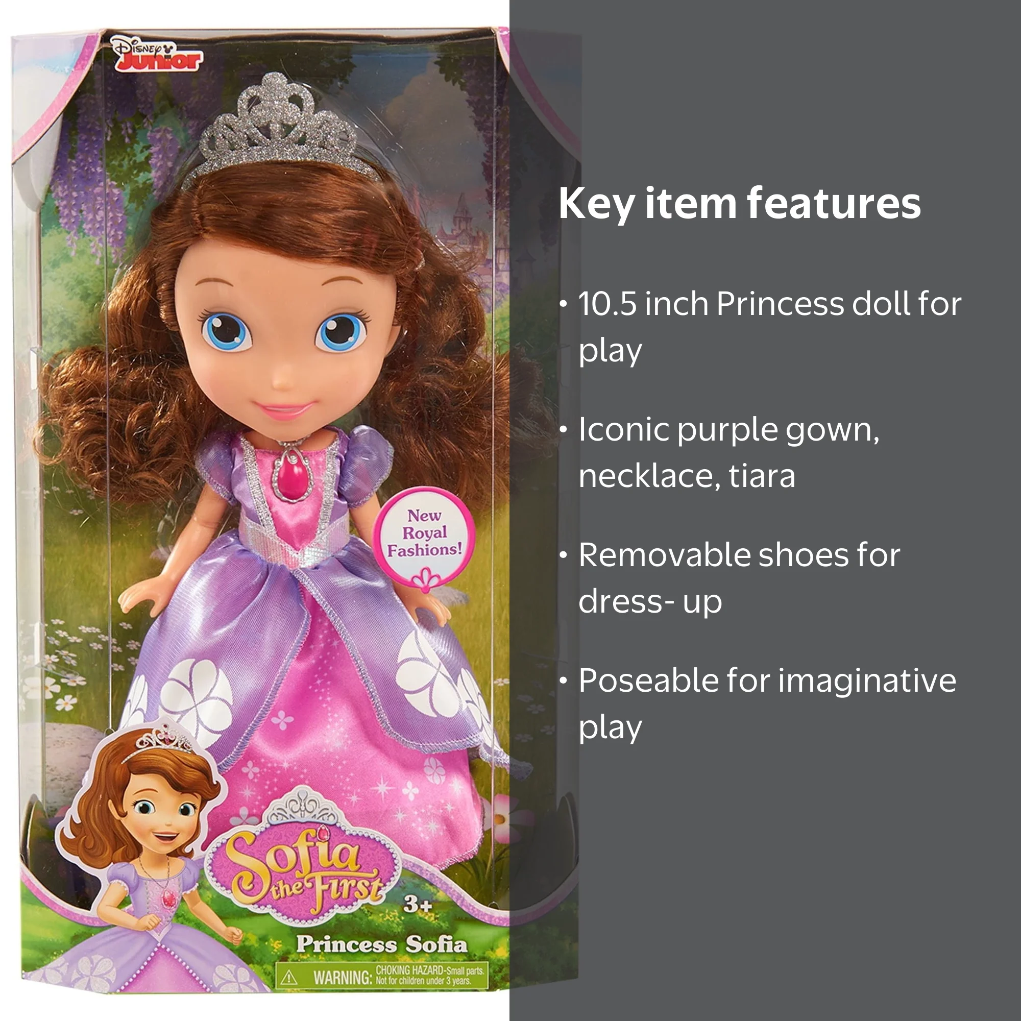 walmart princess sofia dress Girls Princess Sofia Costume Birthday Christmas Halloween Cosplay Dress With Accessories