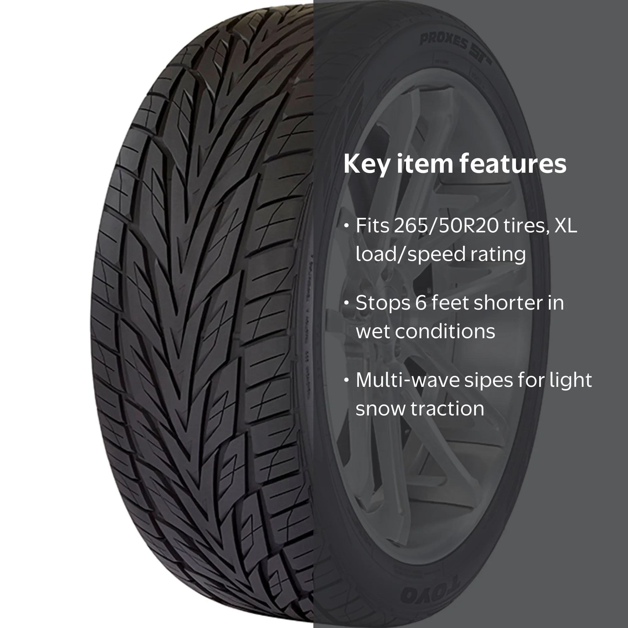 Toyo Proxes ST III 265/50R20 111V XL A/S Performance Tire, All