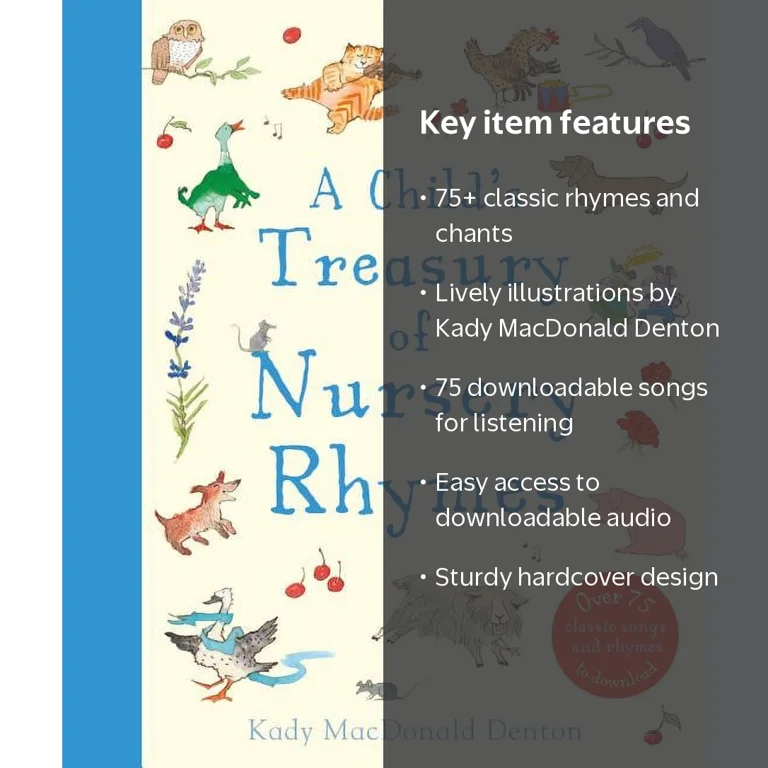 A Child's Treasury of Nursery Rhymes, (Hardcover) - Walmart.com
