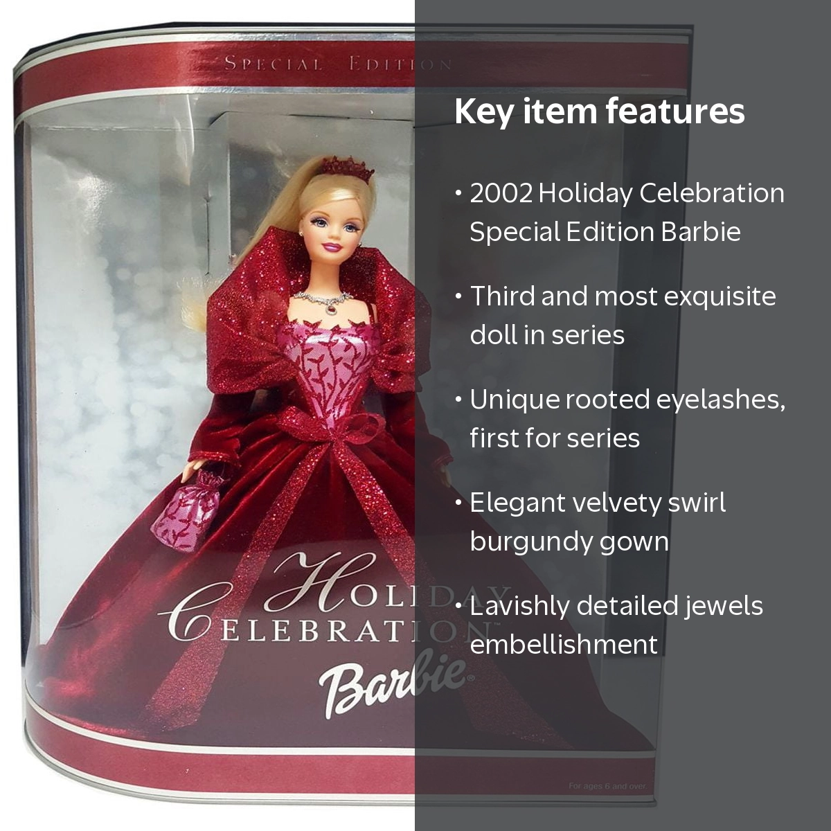 Mattel, Holiday Celebration Barbie Doll, Special Edition, Red