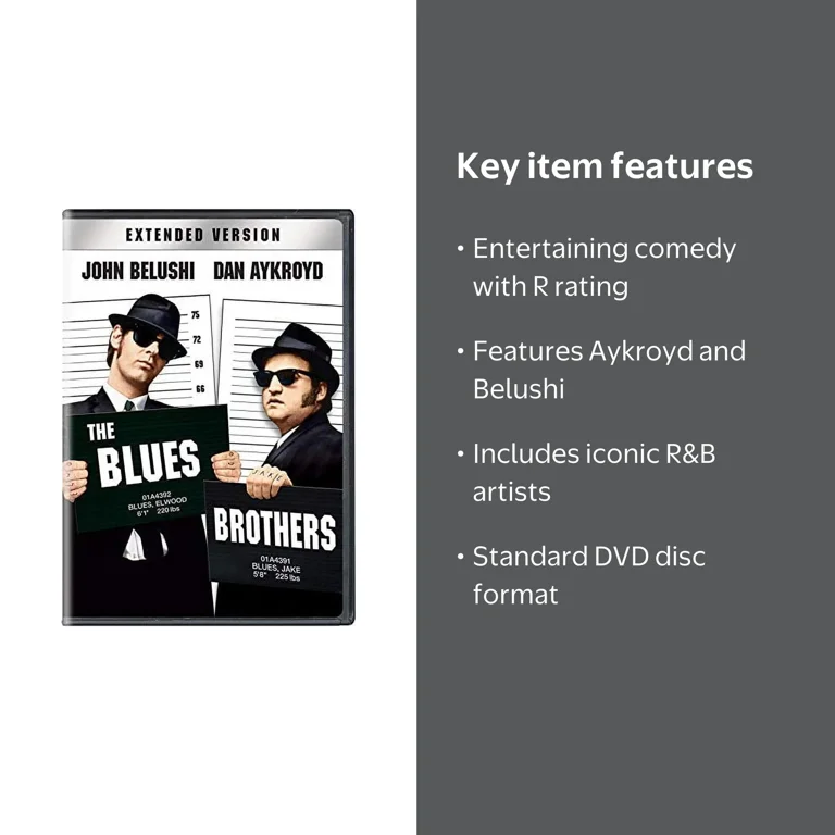 The Blues Brothers (DVD) MPAA R Rating Comedy Movie - Walmart.com