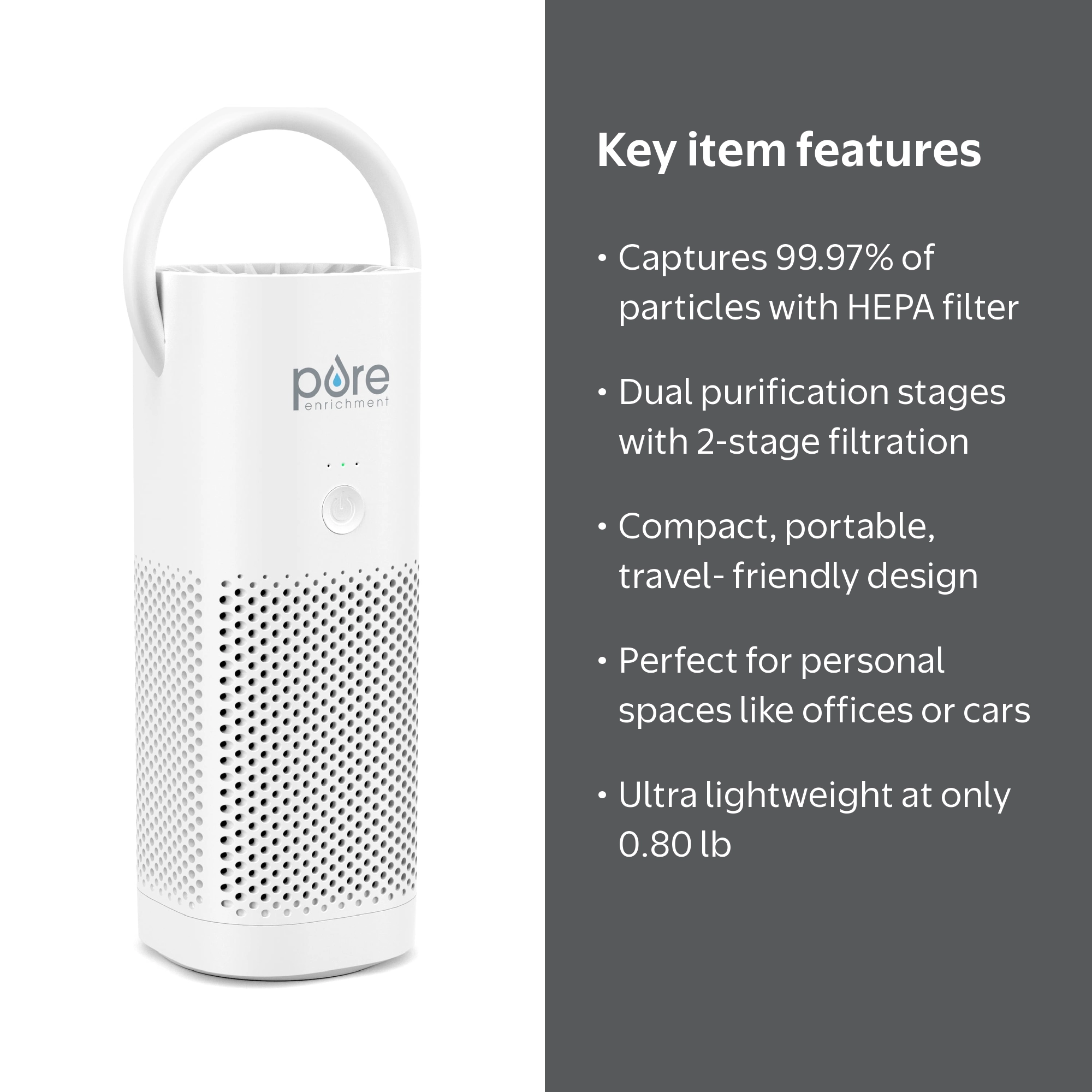 Pure Enrichment, Air Purifier, 8.5