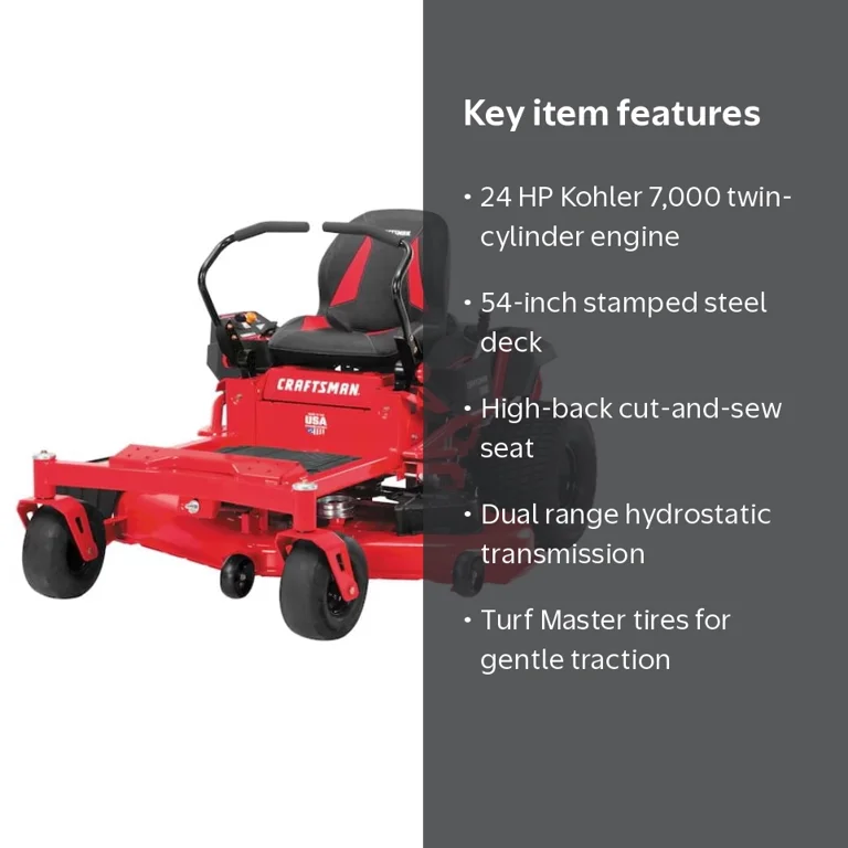 CRAFTSMAN Z5800 | 54-in 24HP Zero-Turn Riding Mower | 24 HP Kohler