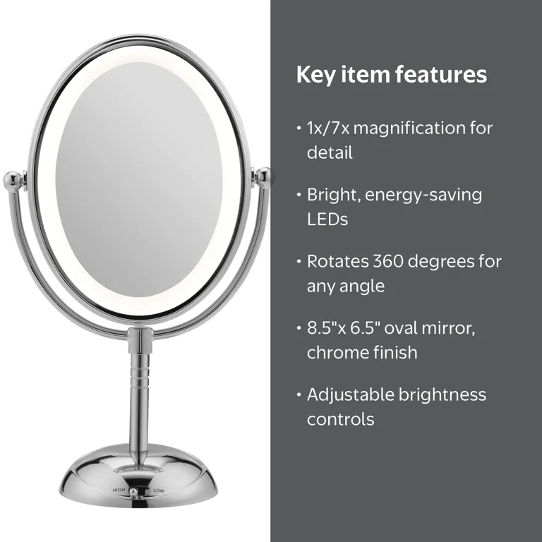 Conair Reflections LED Lighted Collection Double-Sided Makeup