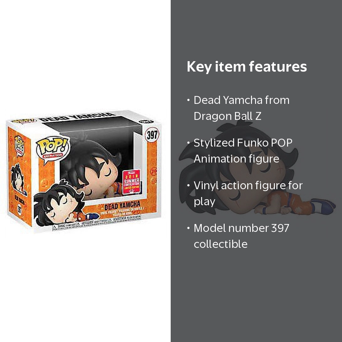 Funko Pop! Animation #397 Dead Yamcha - Dragon Ball Z DBZ, 2018