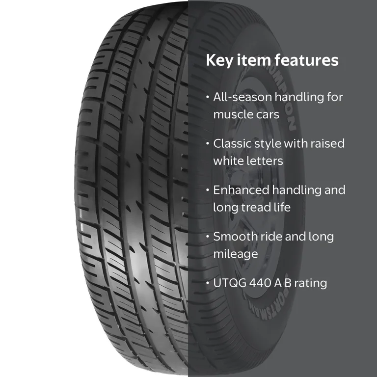 Mickey Thompson Sportsman S T P235/60R15 98T Tire with Black