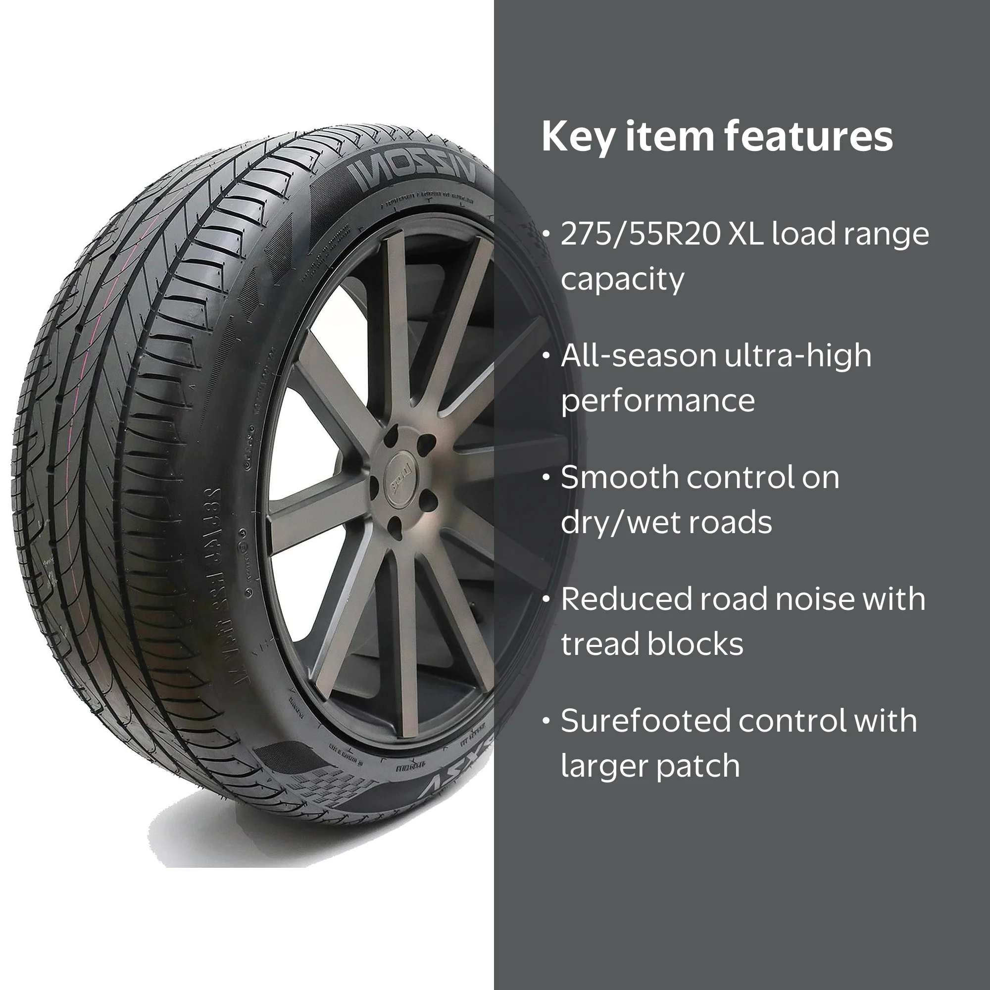 Vizzoni VZX44 Ultra-High-Performance All-Season P275/55R20 117W XL