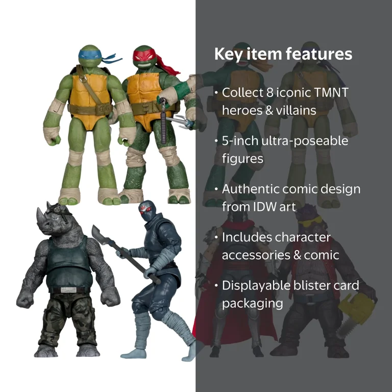 McFarlane Toys, Action Figures, Teenage Mutant Ninja Turtles Full