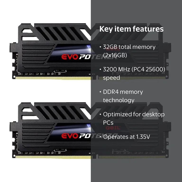 GeIL EVO POTENZA AMD 32GB (2 x 16GB) 288-Pin PC RAM DDR4 3200 (PC4