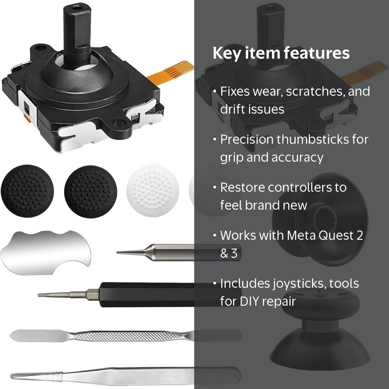13 in 1 Joystick Replacement Kit for Oculus Quest 2 Controller