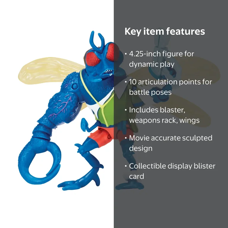 Playmates Toys TMNT: Super Fly 3.75” Action Figure - Teenage