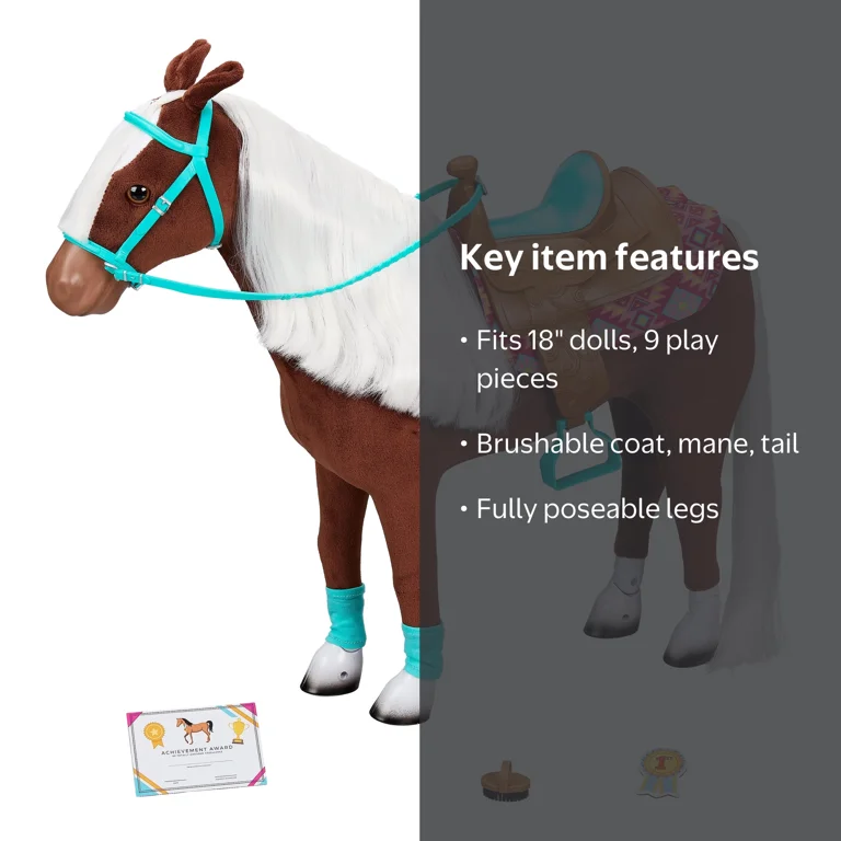 My Life As 18-inch Poseable Horse Doll Play Set for 18