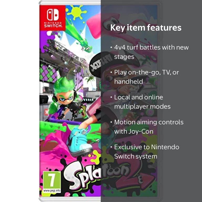 Nintendo Switch Splatoon 2 - Adventure Game, Physical Copy