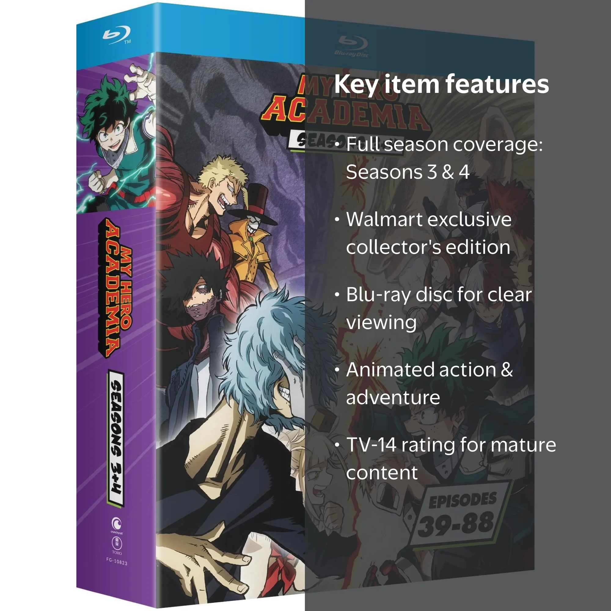 Walmart Exclusive: My Hero Academia - Season 3 & 4, Blu-ray
