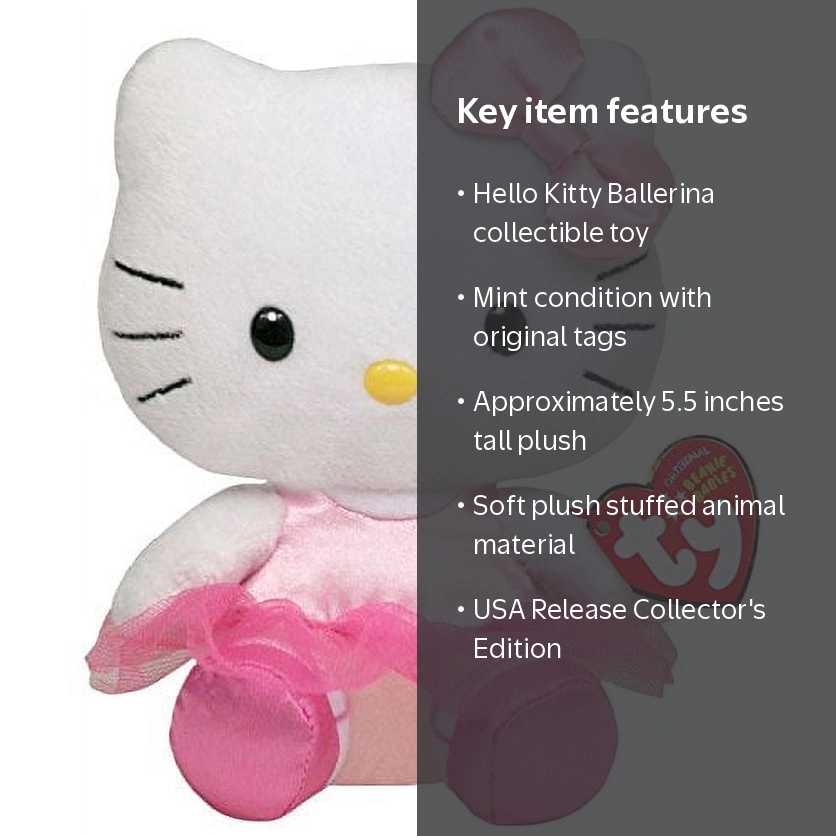 TY Beanie Baby - HELLO KITTY ( BALLERINA ) (5.5 inch) - Walmart.com