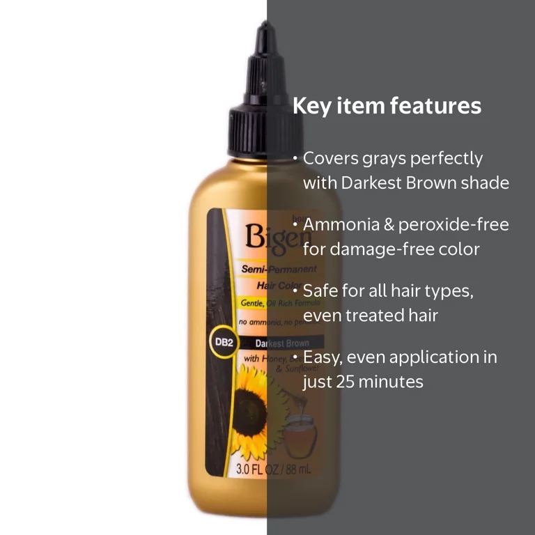 Bigen Semi-Permanent Hair Color Darkest Brown DB2 for All Hair