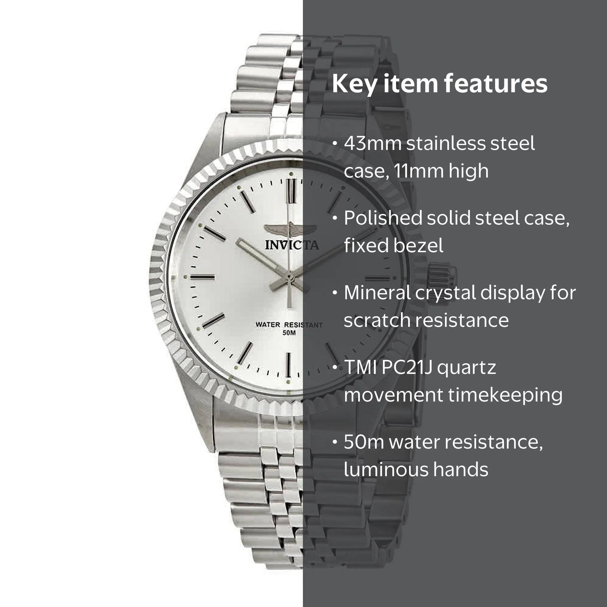 Invicta Specialty Silver Dial Men's Watch 29373 - Walmart.com