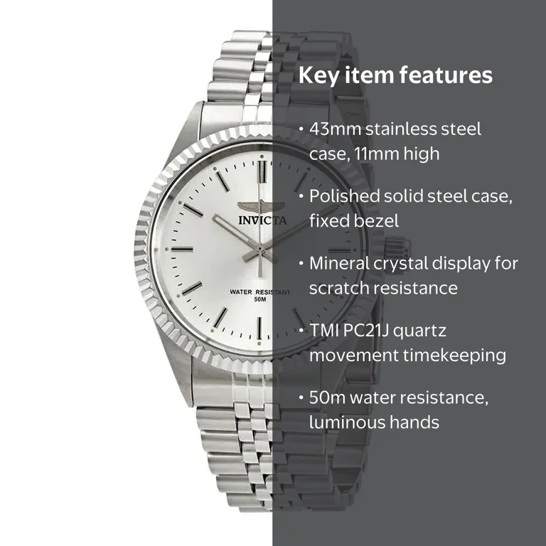 Invicta Specialty Silver Dial Men's Watch 29373 - Walmart.com