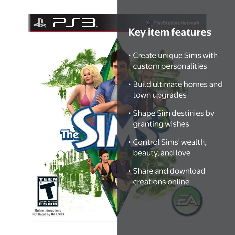 Electronic Arts, The Sims 3, Greatest Hits, PlayStation 3