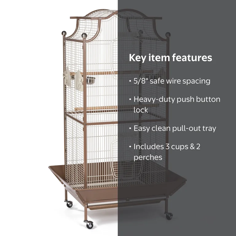 Prevue Pet Products Pagoda Cockatiel Bird Cage - Coco 3141