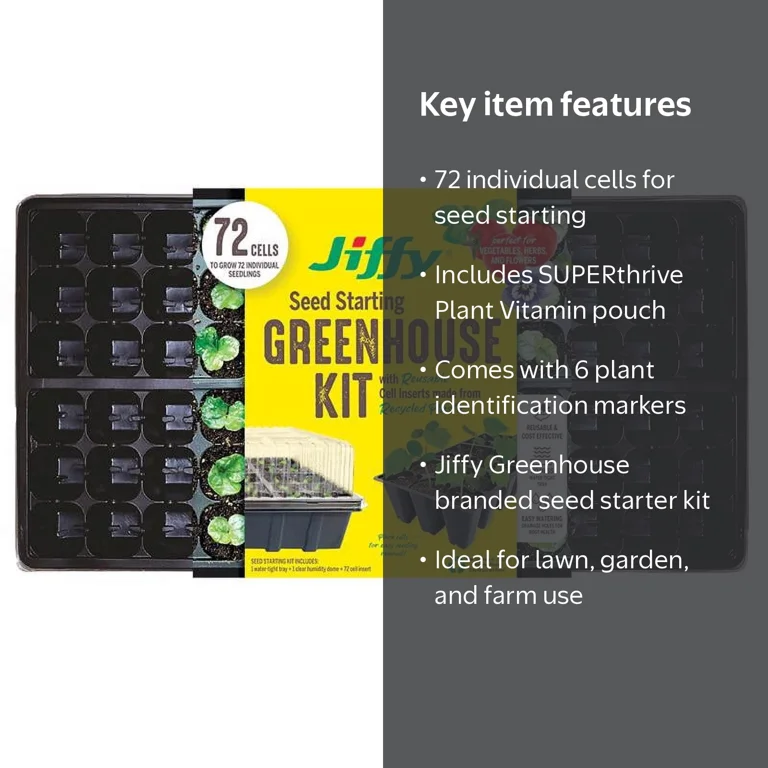SEED STARTER KIT 72CELL (Pack of 1) - Walmart.com